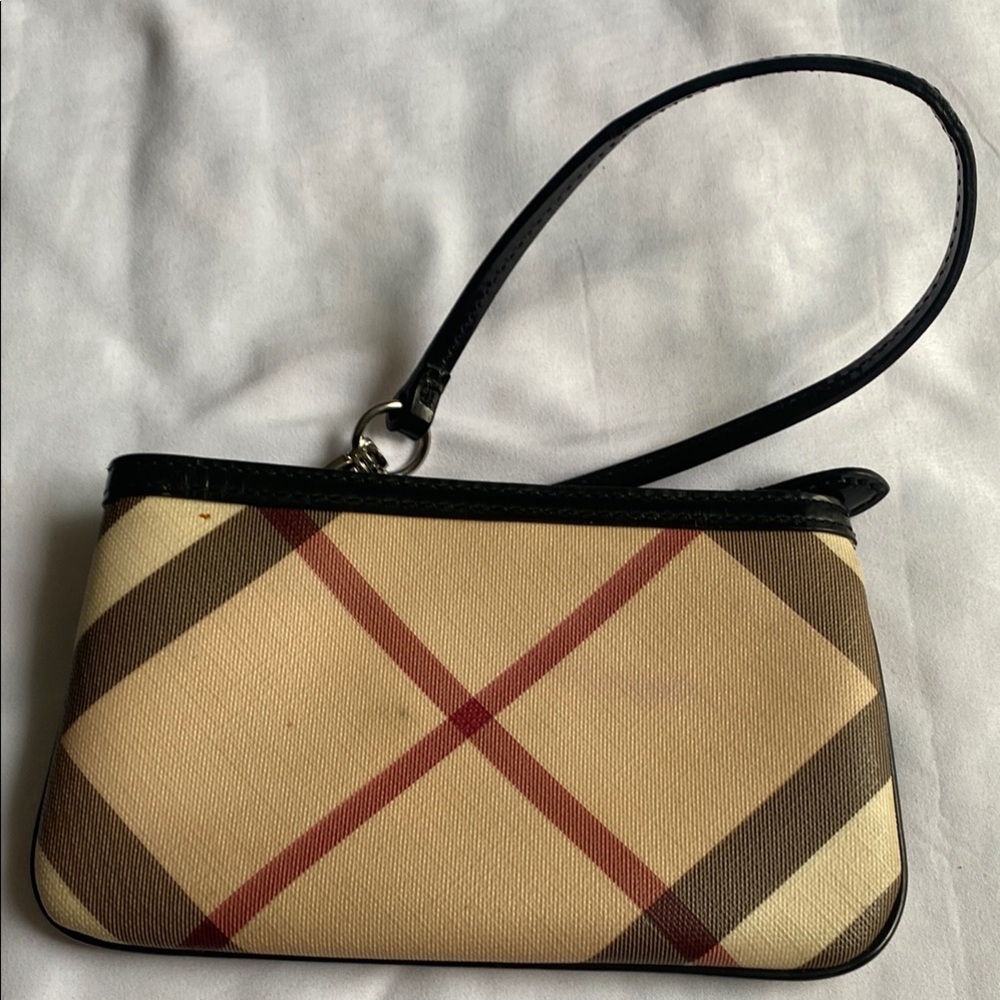 Burberry Cream and Black Clutch